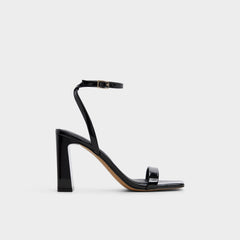Aldo Azzira in Black - Strappy heeled sandal, Block heel