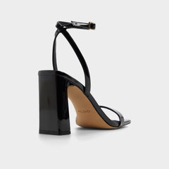 Aldo Azzira in Black - Strappy heeled sandal, Block heel