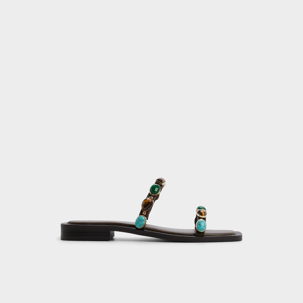 Aldo Sapphira in Dark Brown 14189967 - Slide sandal