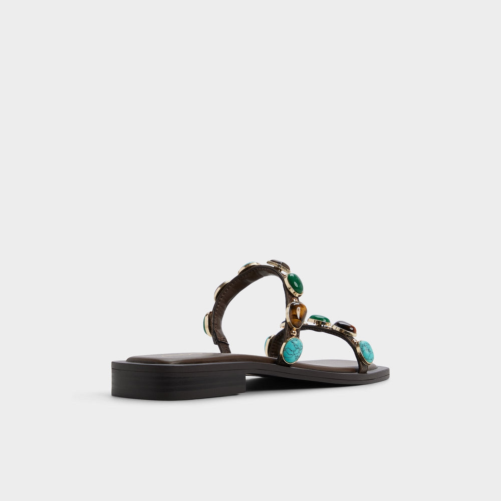 Aldo Sapphira in Dark Brown 14189967 - Slide sandal