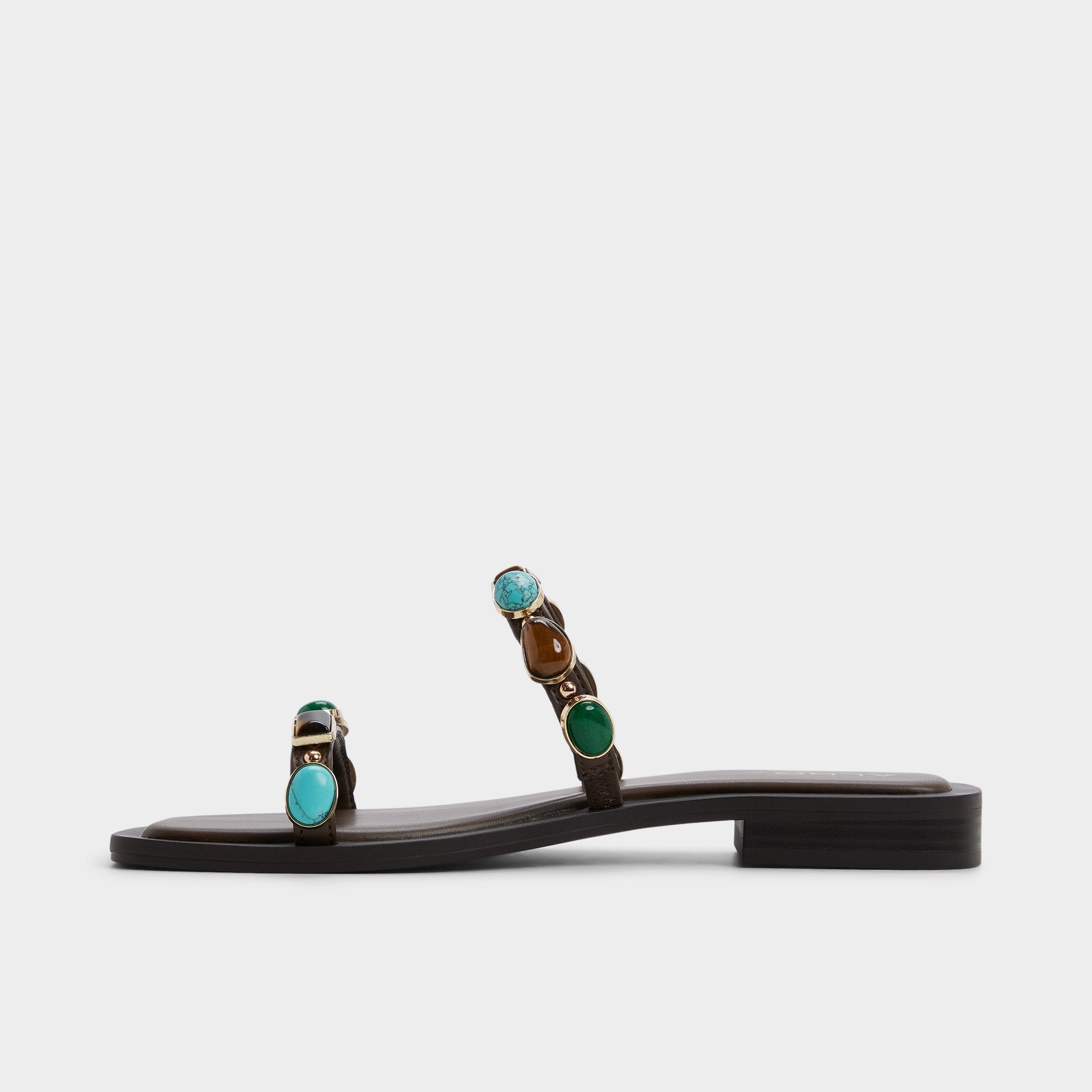 Aldo Sapphira in Dark Brown 14189967 - Slide sandal
