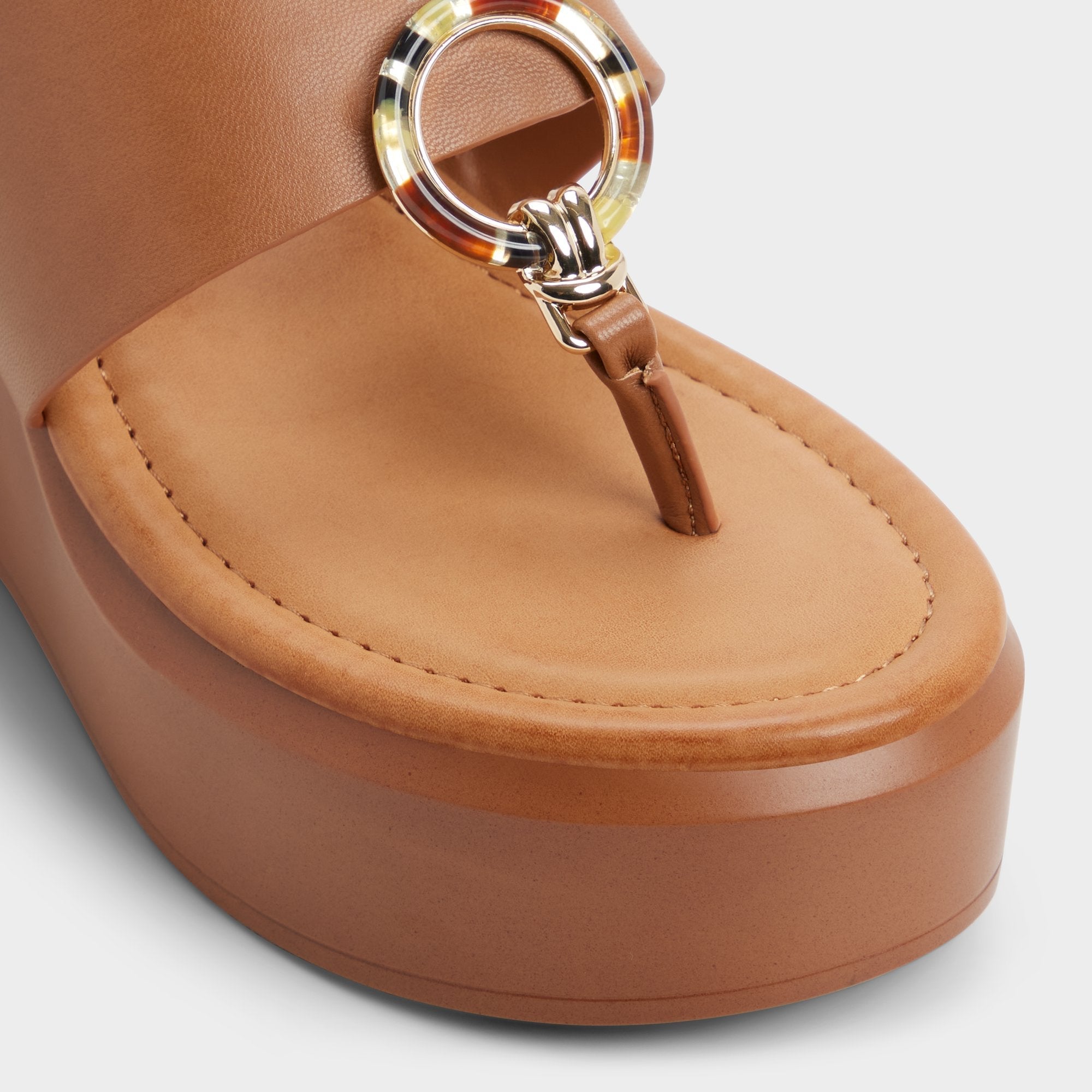 Aldo Friegan in Medium Brown - Slide sandal, Wedge heel
