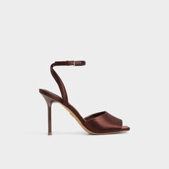 Aldo Kaiasien in Dark Brown 14151897 - Strappy heeled sandal, Stiletto heel