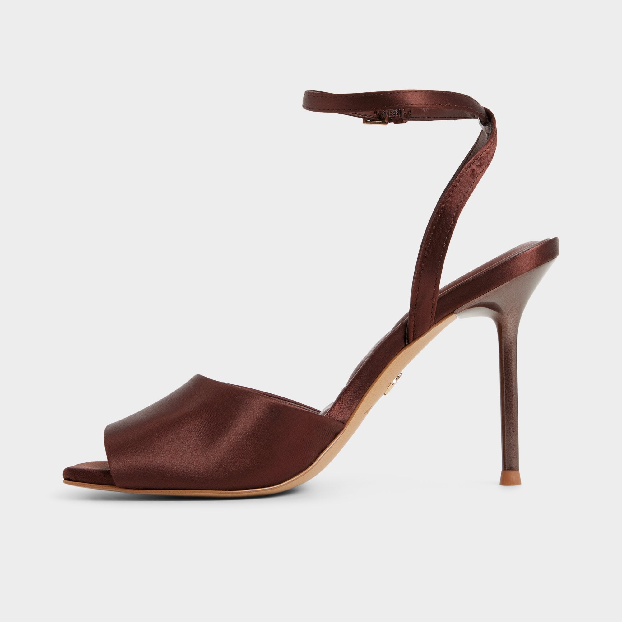 Aldo Kaiasien in Dark Brown 14151897 - Strappy heeled sandal, Stiletto heel
