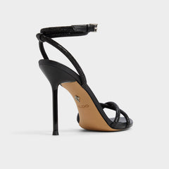 Aldo Manaelden Black Women's Strappy sandals - Strappy heeled sandal, Stiletto heel