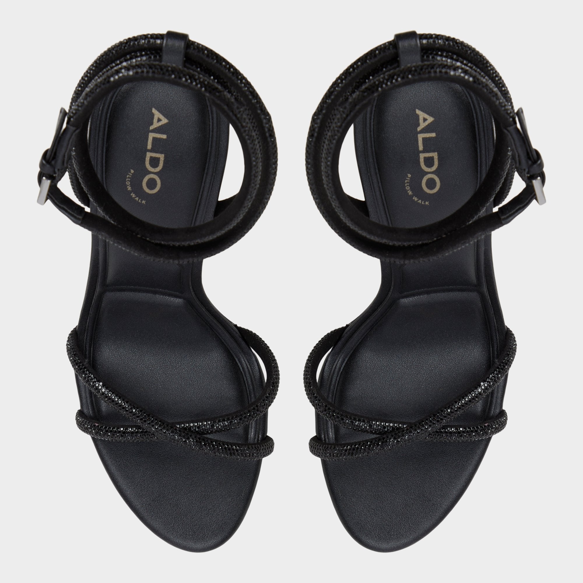 Aldo Manaelden Black Women's Strappy sandals - Strappy heeled sandal, Stiletto heel