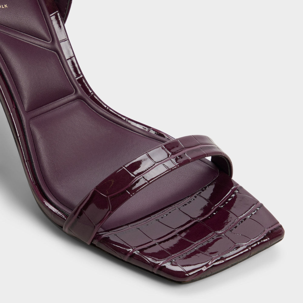 Aldo Azzira in Bordo - Strappy heeled sandal, Block heel