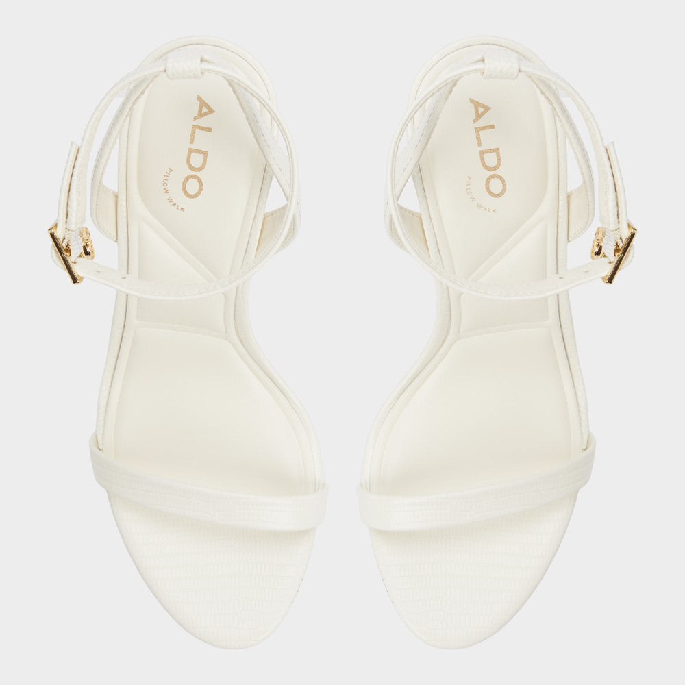 Aldo Maristou-xt White Women's Heeled sandals - Strappy heeled sandal, Stiletto heel
