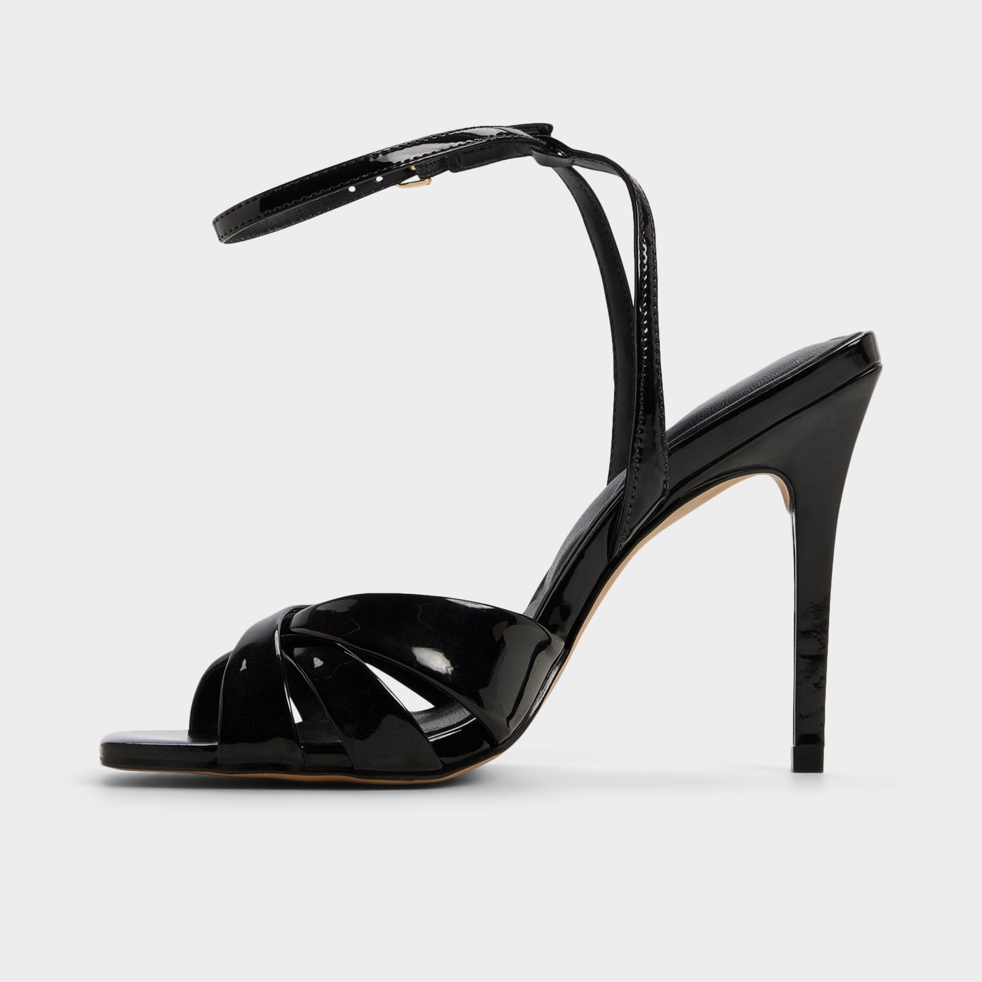 Aldo Meteora in Black - Strappy heeled sandal, Stiletto heel