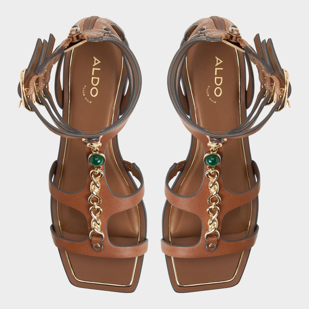 Aldo Marisea in Medium Brown - Gladiator sandal