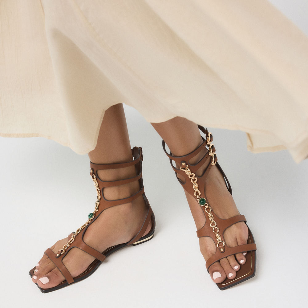 Aldo Marisea in Medium Brown - Gladiator sandal