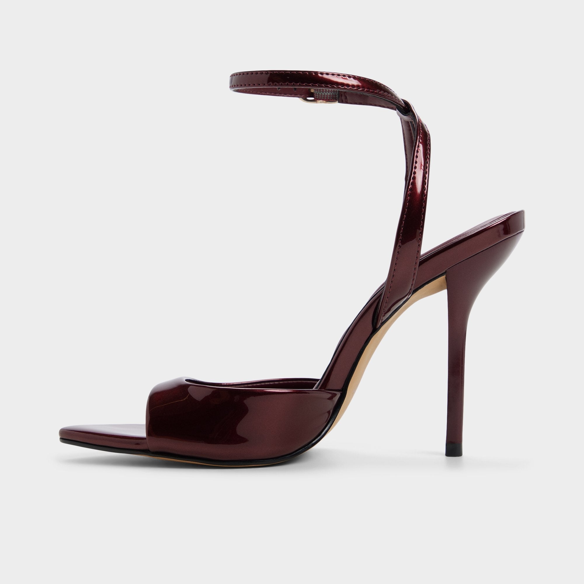 Aldo Forevermore in Medium Red - Strappy heeled sandal, Stiletto heel