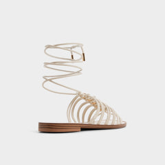 Aldo Unoma in White Bone - Strappy flat sandal