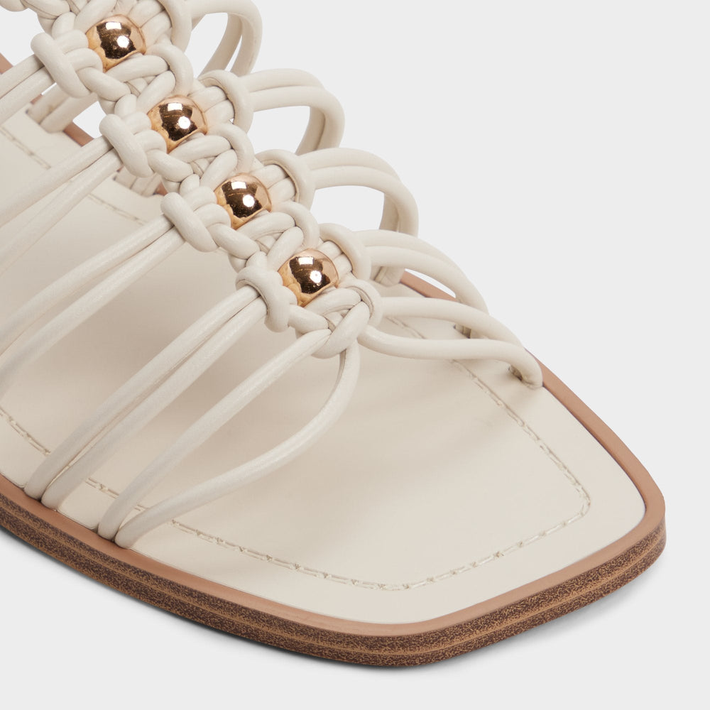 Aldo Unoma in White Bone - Strappy flat sandal