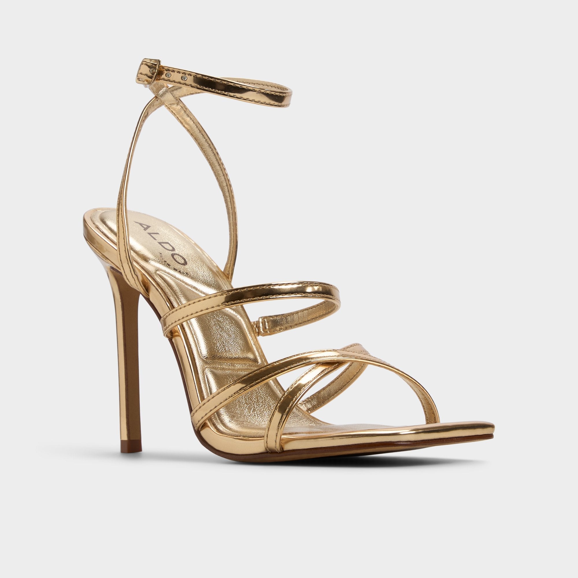 Aldo Galoi Gold Women's Iridescent metallics - Strappy heeled sandal