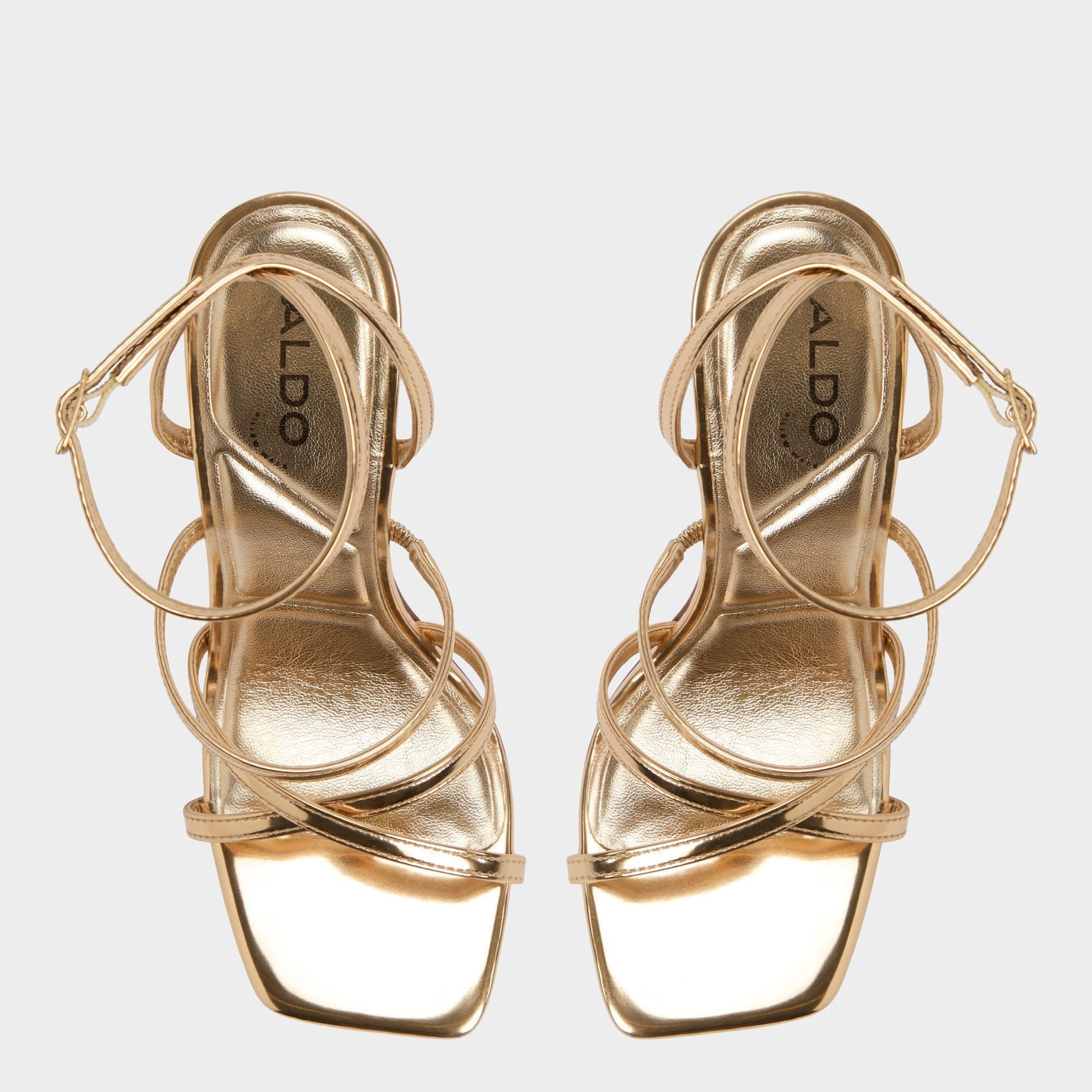 Aldo Galoi Gold Women's Iridescent metallics - Strappy heeled sandal