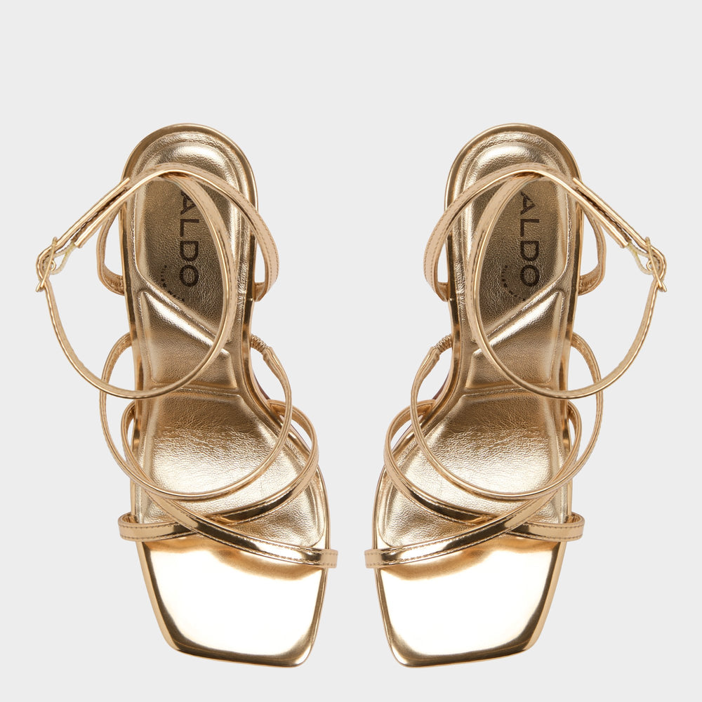 Aldo Galoi Gold Women's Iridescent metallics - Strappy heeled sandal