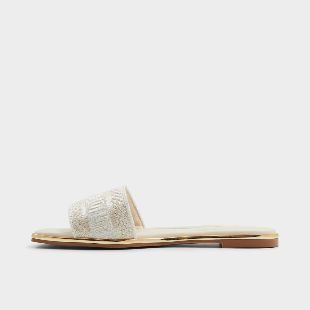 Aldo Oceania Other Beige Women's Flats - Slide sandal