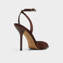 Aldo Forevermore in Dark Brown 14154135 - Strappy heeled sandal, Stiletto heel