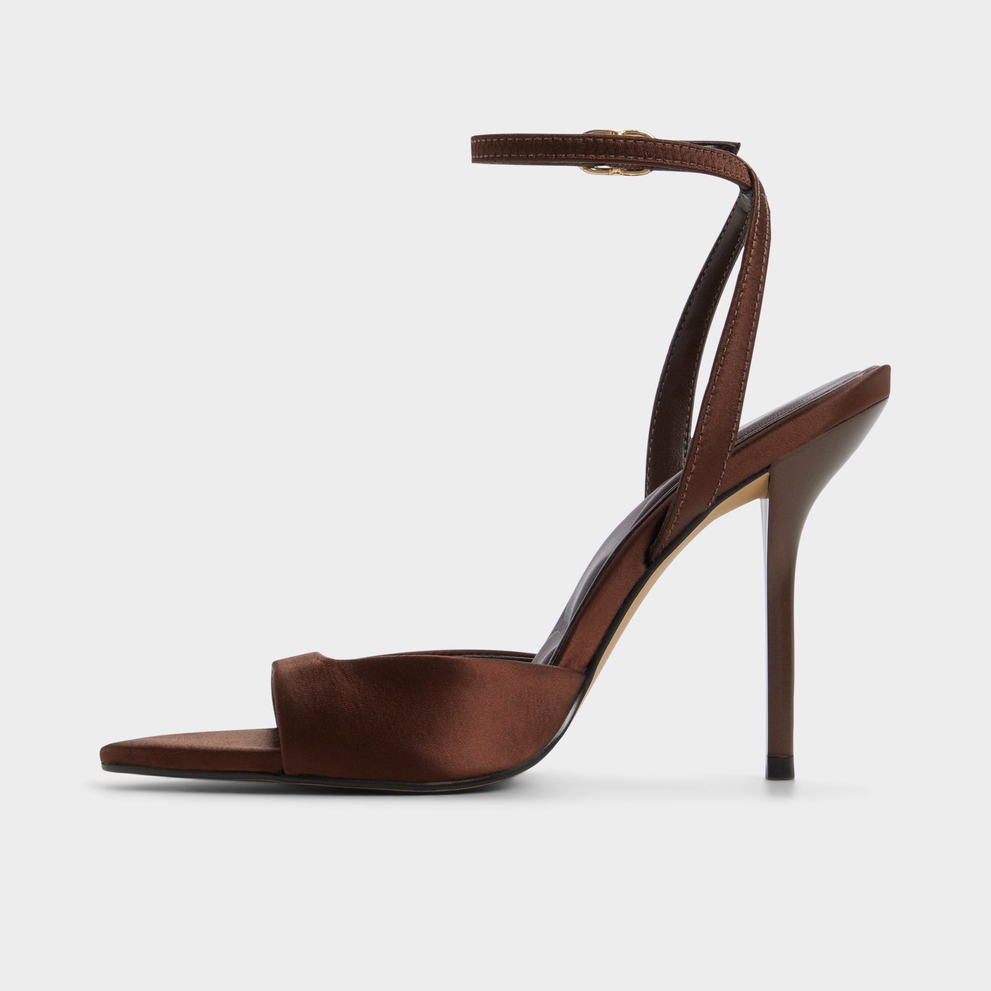 Aldo Forevermore in Dark Brown 14154135 - Strappy heeled sandal, Stiletto heel