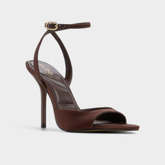 Aldo Forevermore in Dark Brown 14154135 - Strappy heeled sandal, Stiletto heel