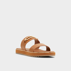 Aldo Lagoon Other Brown Women's Flats - Strappy flat sandal, Footbed sandal