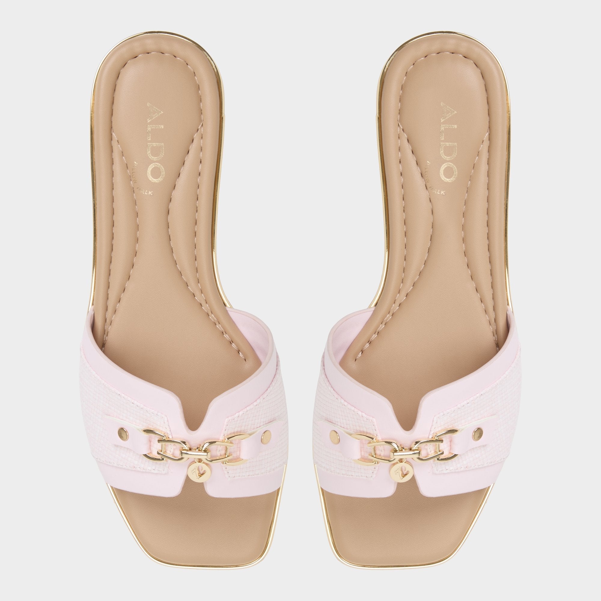 Aldo Alamassi Light Pink Women's Flats - Slide sandal