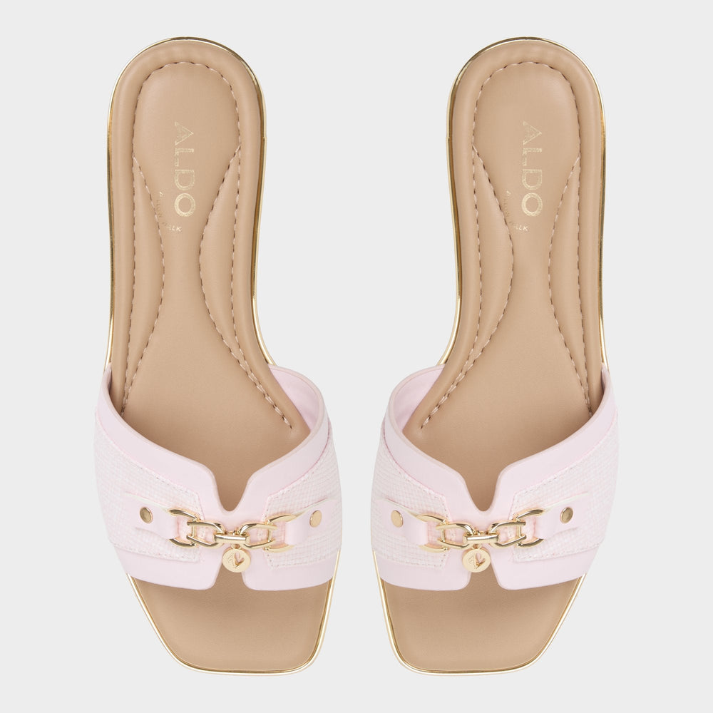 Aldo Alamassi Light Pink Women's Flats - Slide sandal