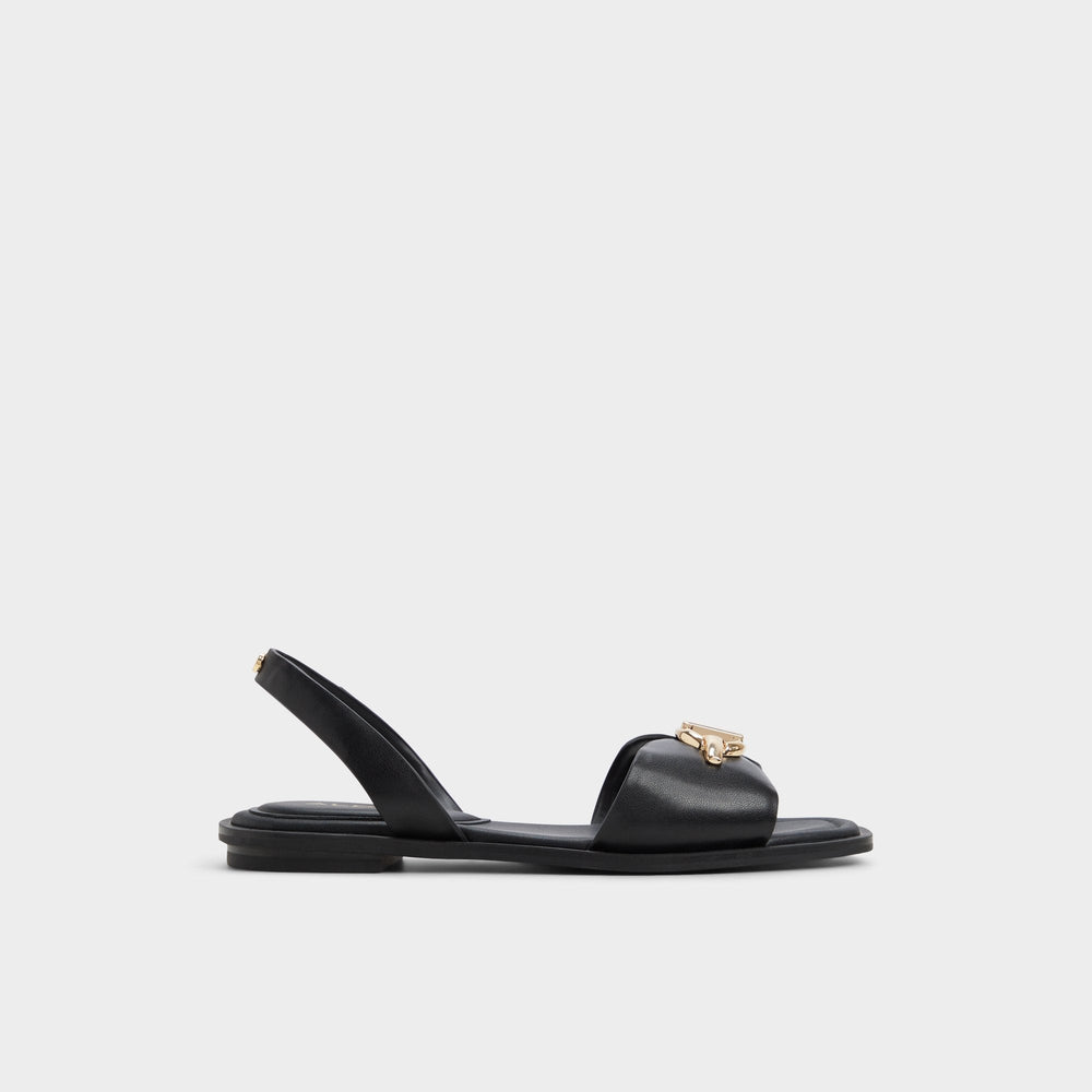 Aldo Goassi Black Women's Flats - Flat sandal