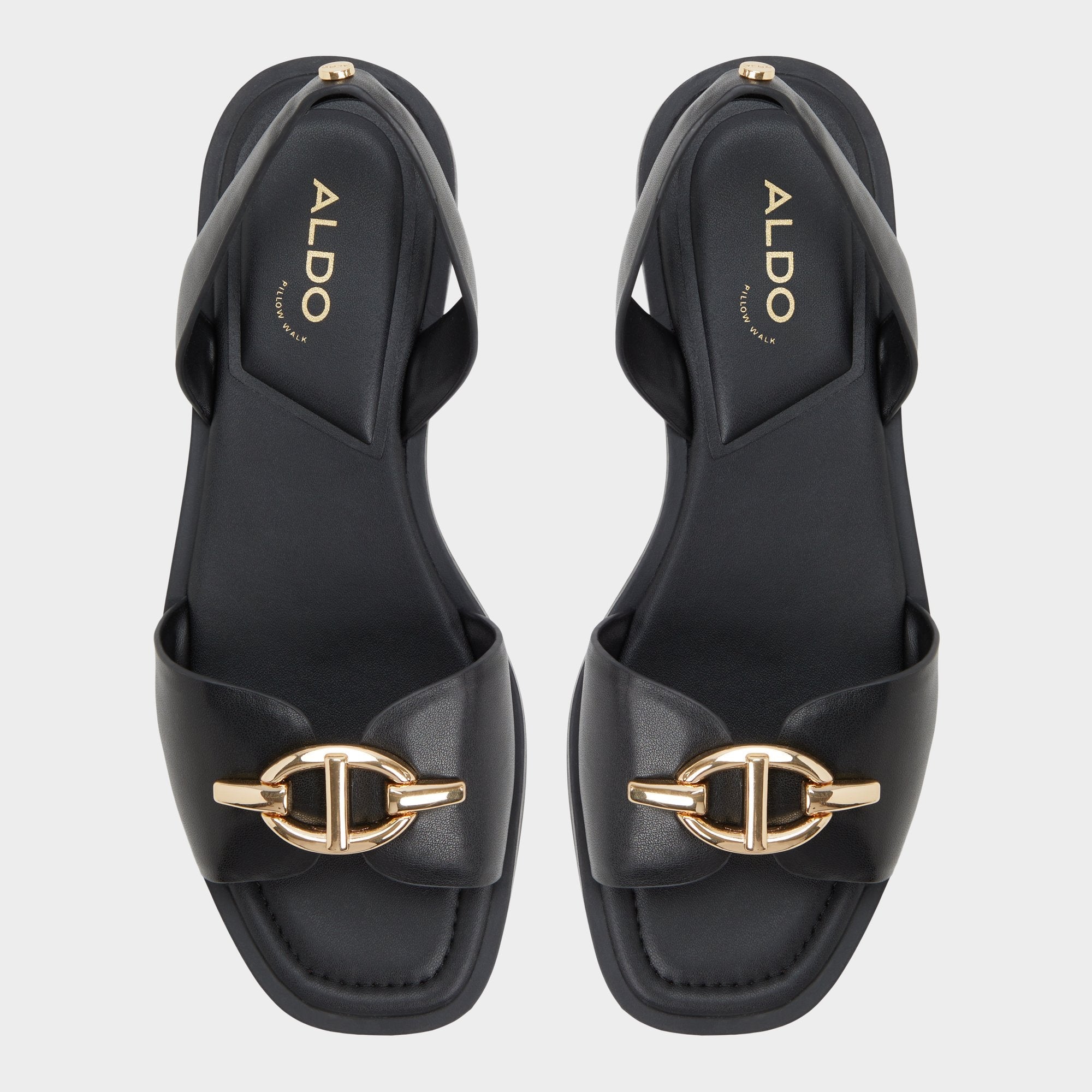 Aldo Goassi Black Women's Flats - Flat sandal