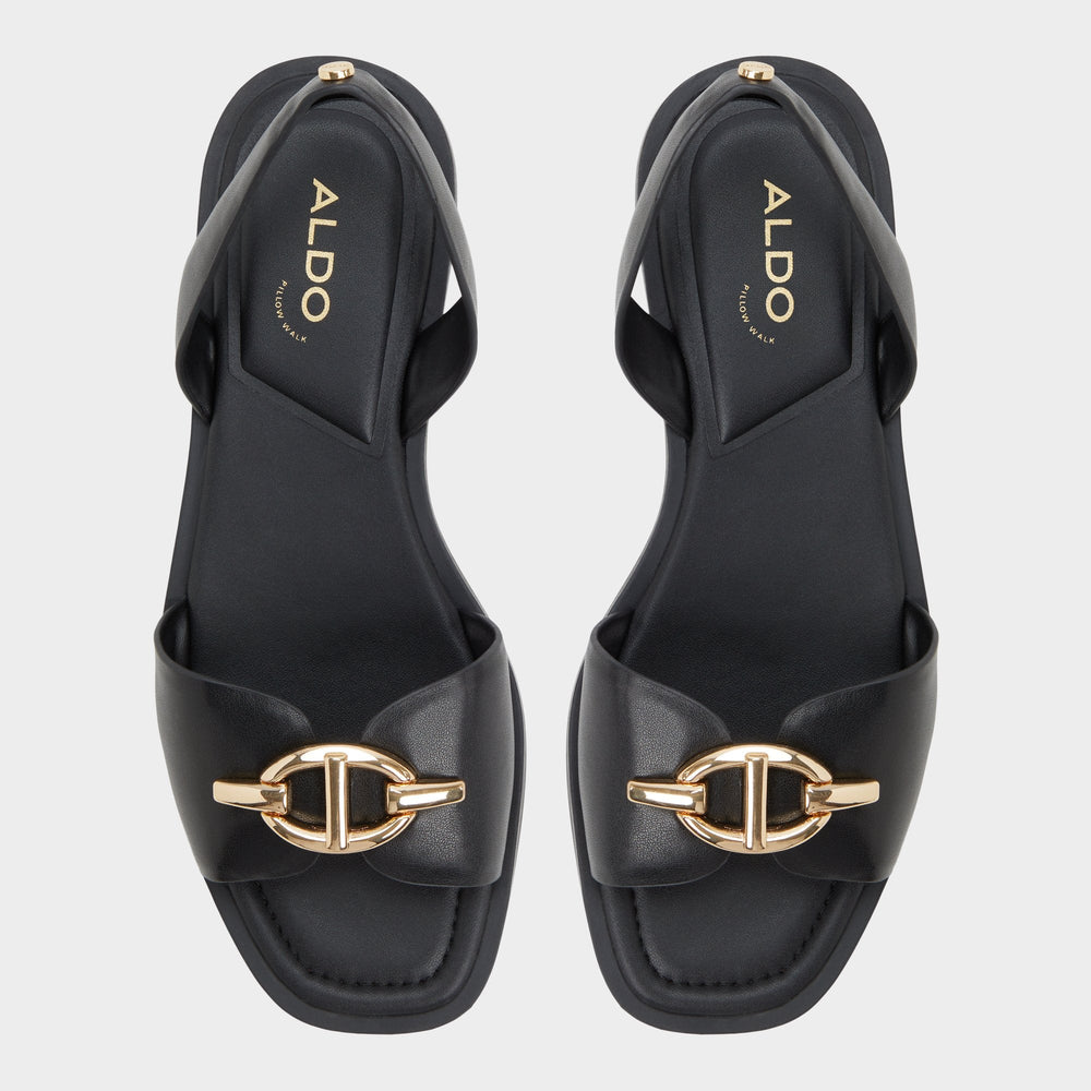 Aldo Goassi Black Women's Flats - Flat sandal