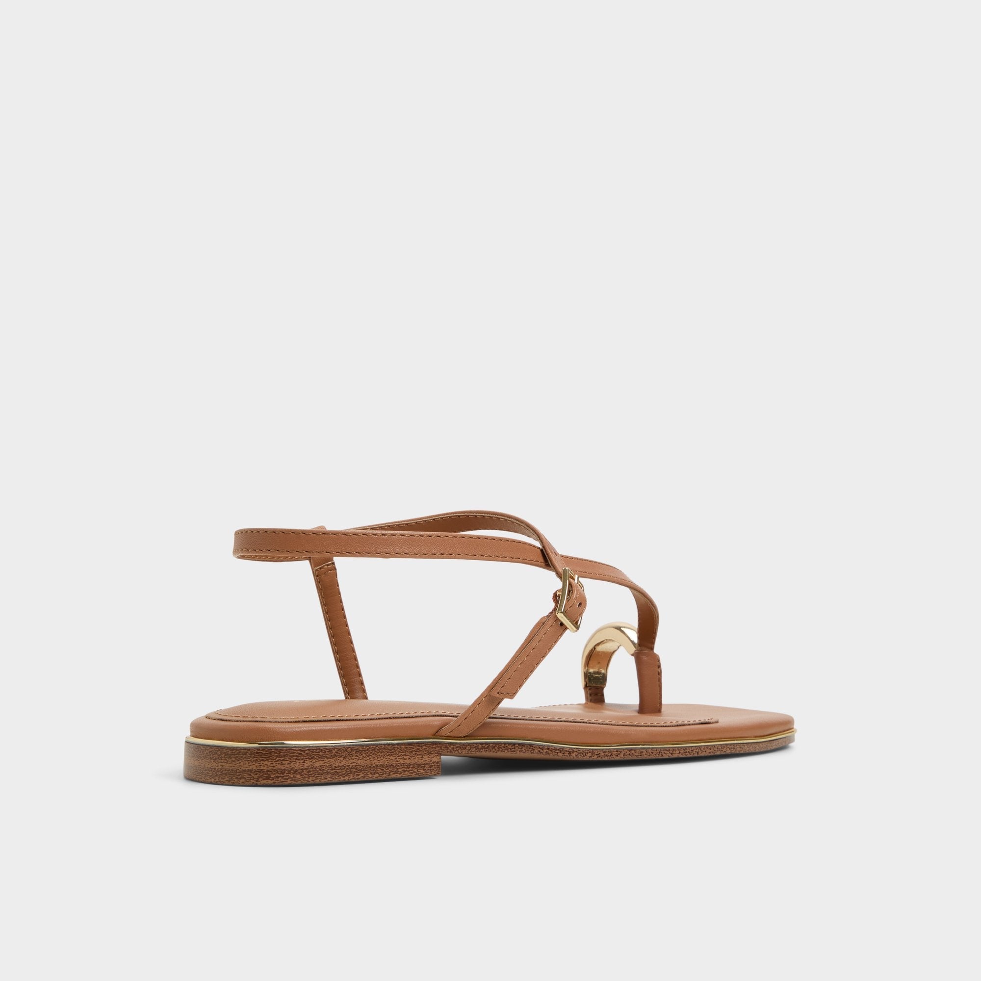 Aldo Jomalina Medium Brown Women's Flats - Strappy flat sandal