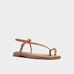 Aldo Jomalina Medium Brown Women's Flats - Strappy flat sandal