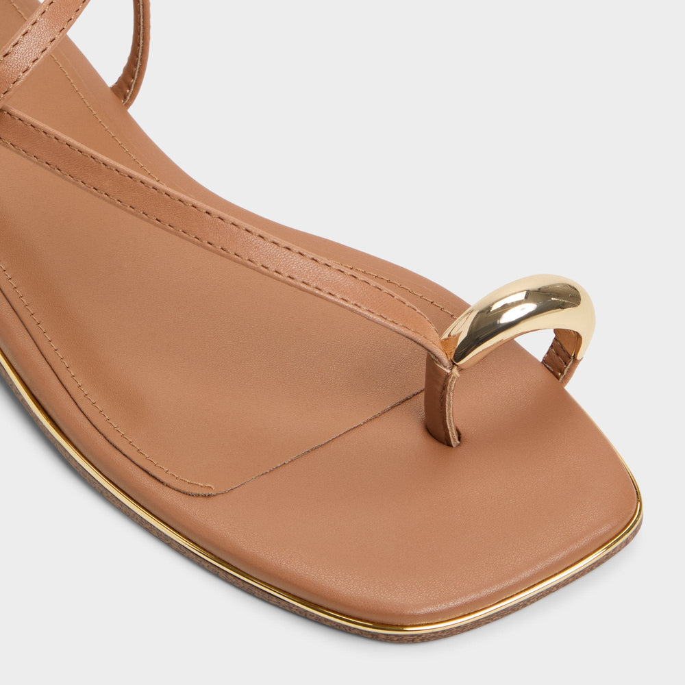 Aldo Jomalina Medium Brown Women's Flats - Strappy flat sandal