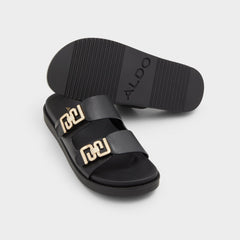 Aldo Alessie Black Women's Footbed sandals - Footbed sandal, Footbed sandal