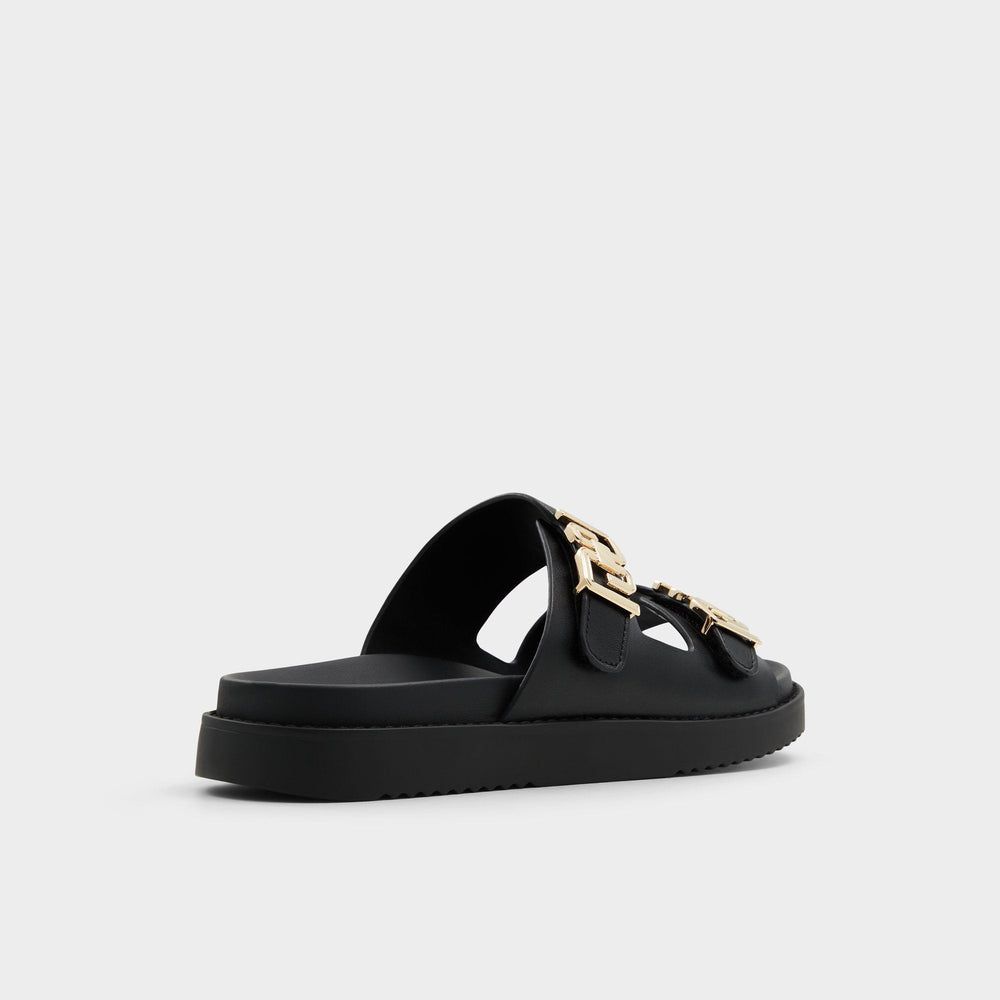 Aldo Alessie Black Women's Footbed sandals - Footbed sandal, Footbed sandal