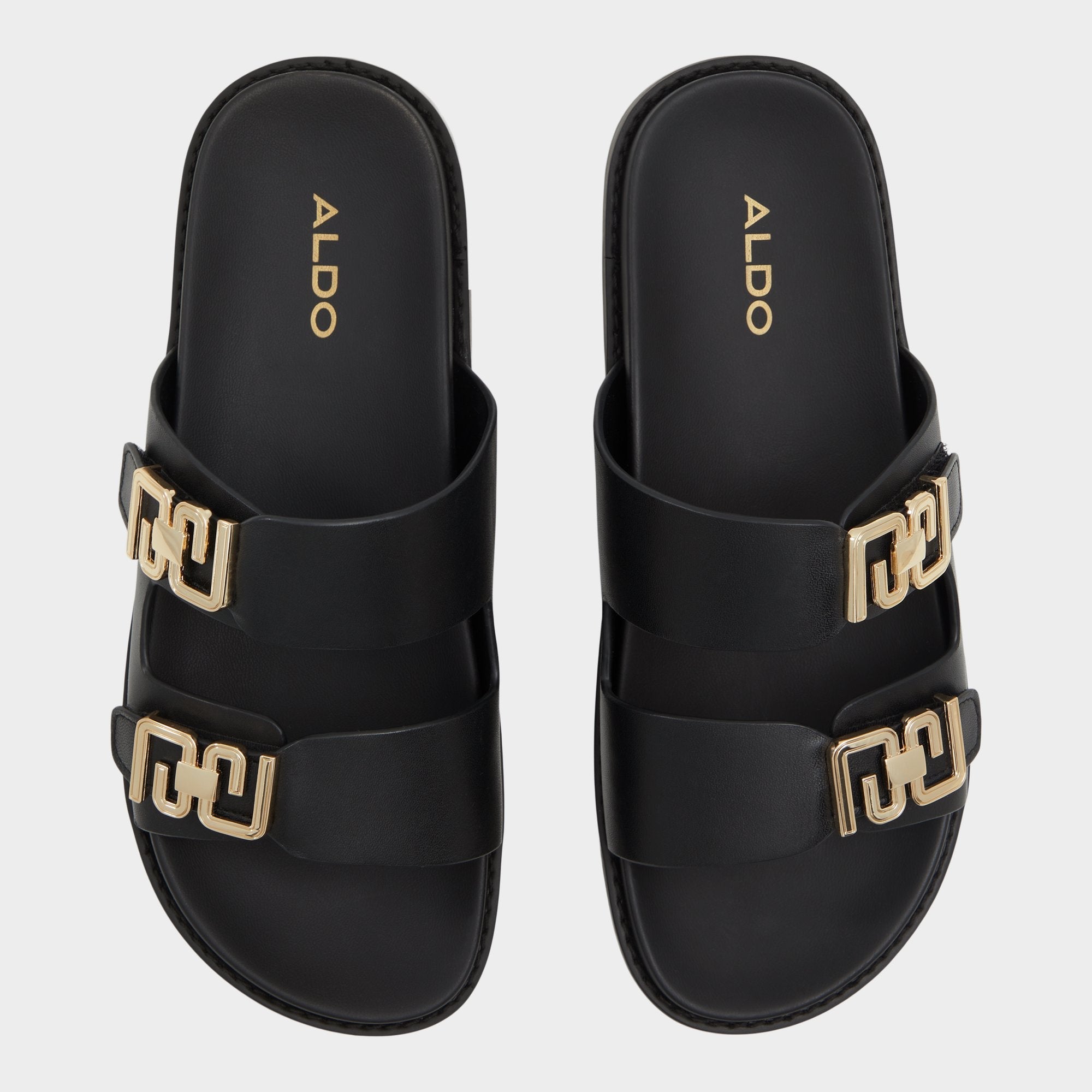 Aldo Alessie Black Women's Footbed sandals - Footbed sandal, Footbed sandal