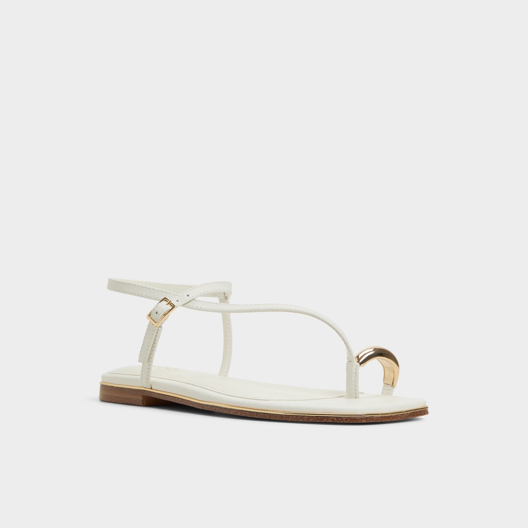 Aldo Jomalina White Women's Flats - Strappy flat sandal
