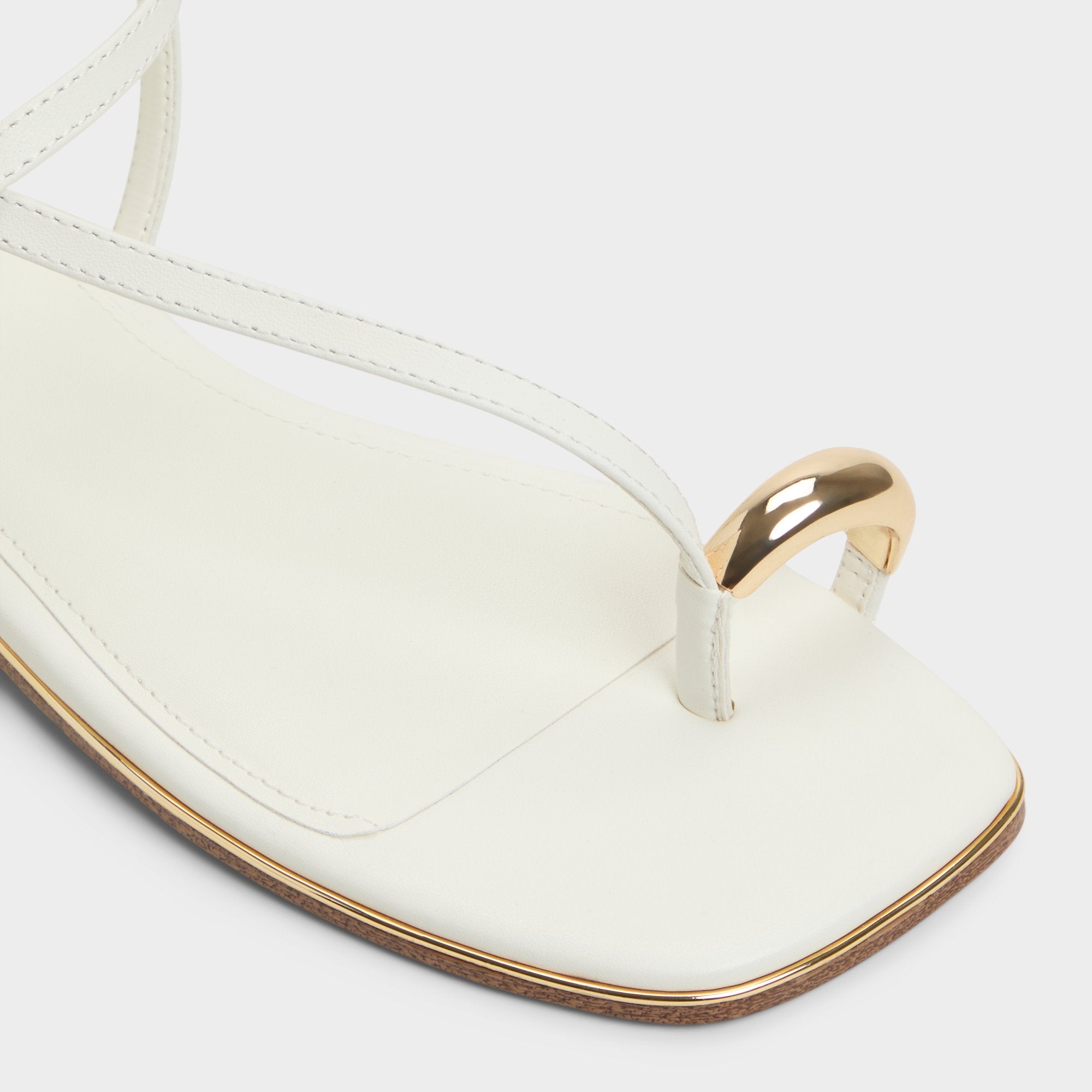 Aldo Jomalina White Women's Flats - Strappy flat sandal