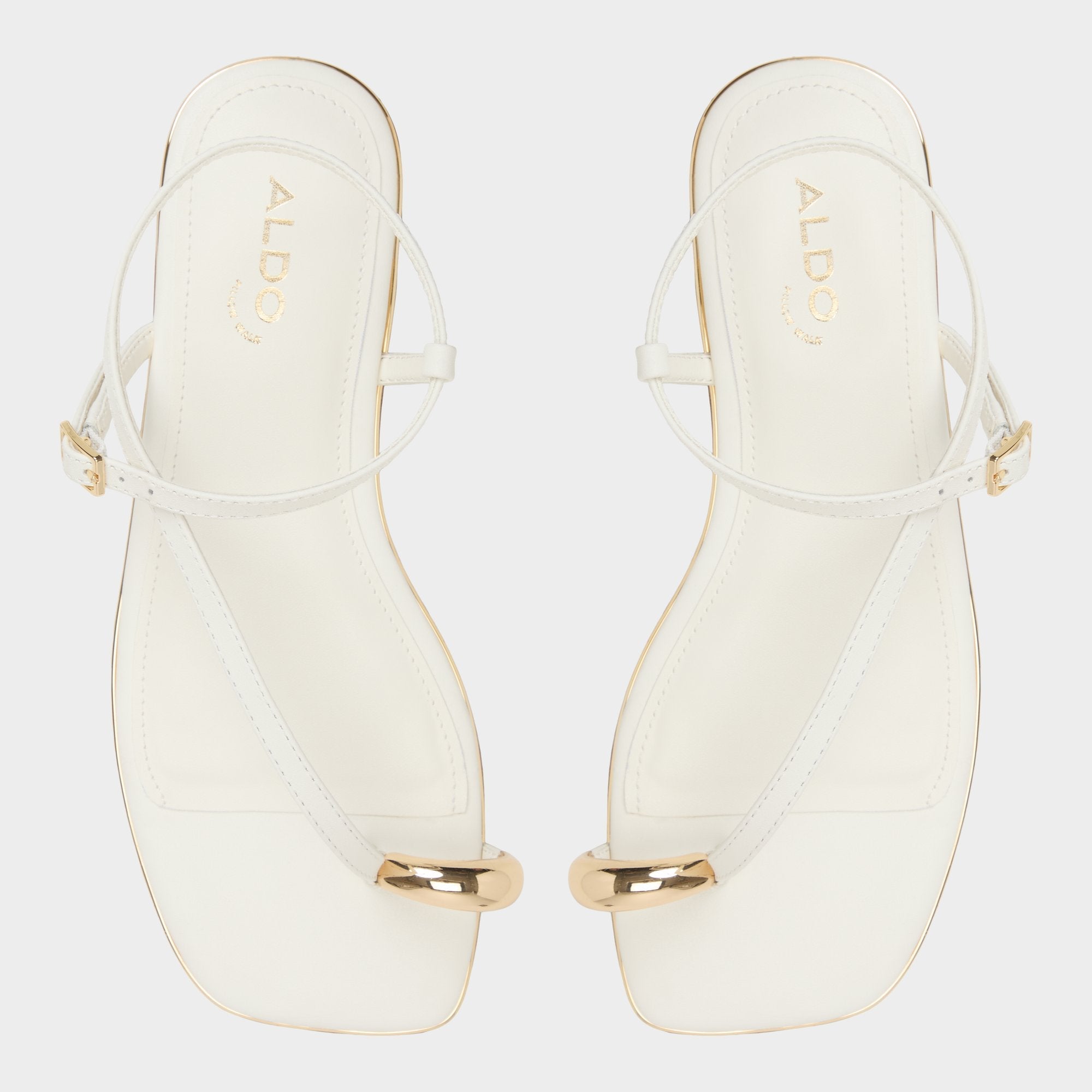 Aldo Jomalina White Women's Flats - Strappy flat sandal