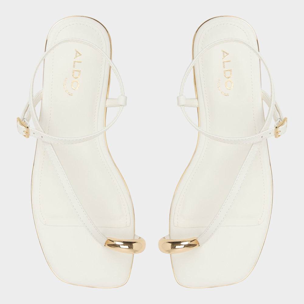 Aldo Jomalina White Women's Flats - Strappy flat sandal