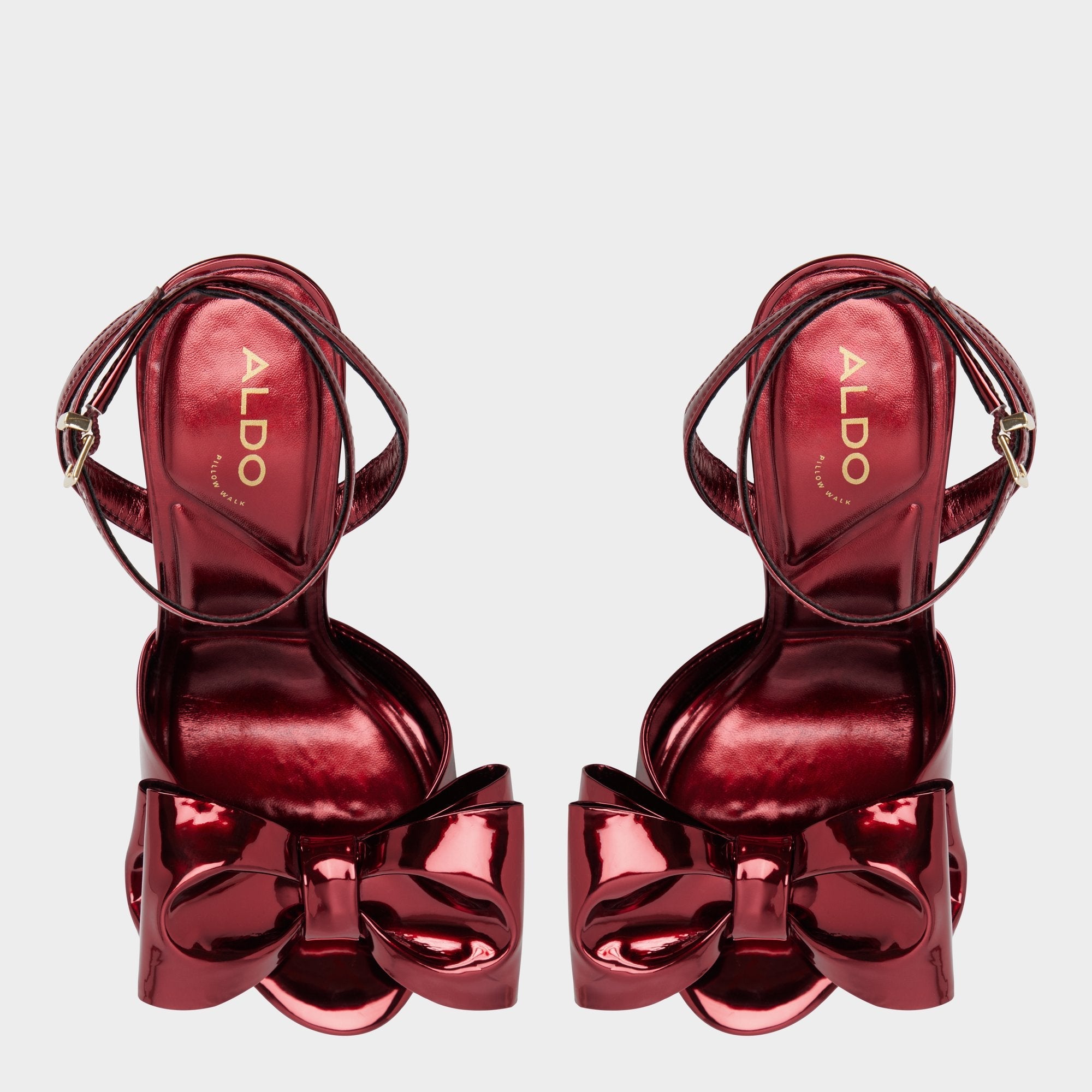 Aldo Tinsletta in Medium Red - Heeled sandal, Stiletto heel