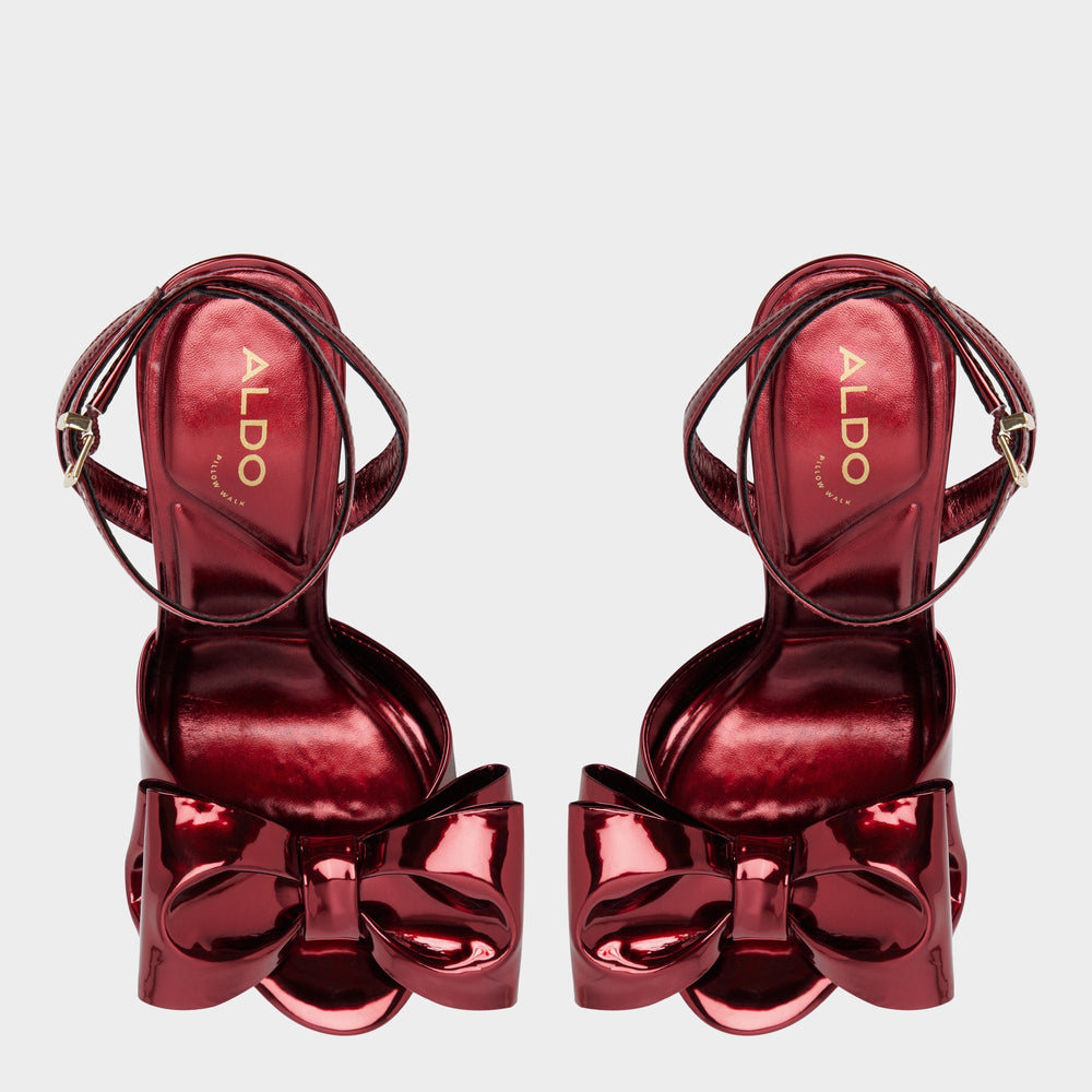 Aldo Tinsletta in Medium Red - Heeled sandal, Stiletto heel