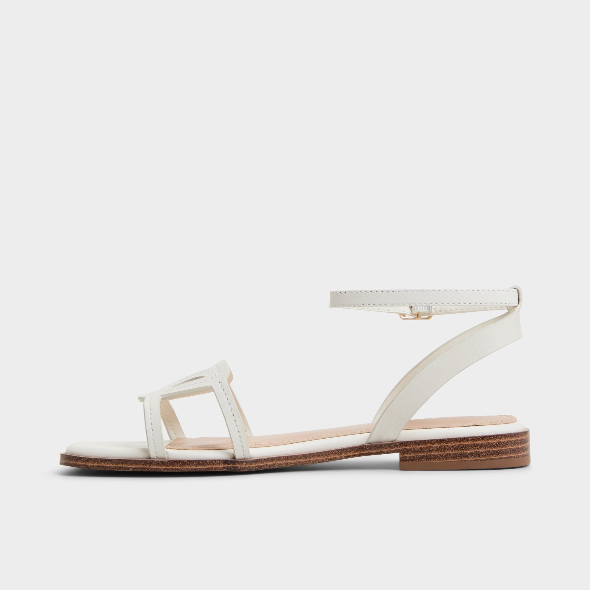 Aldo Greengrove White Women's Flats - Flat sandal