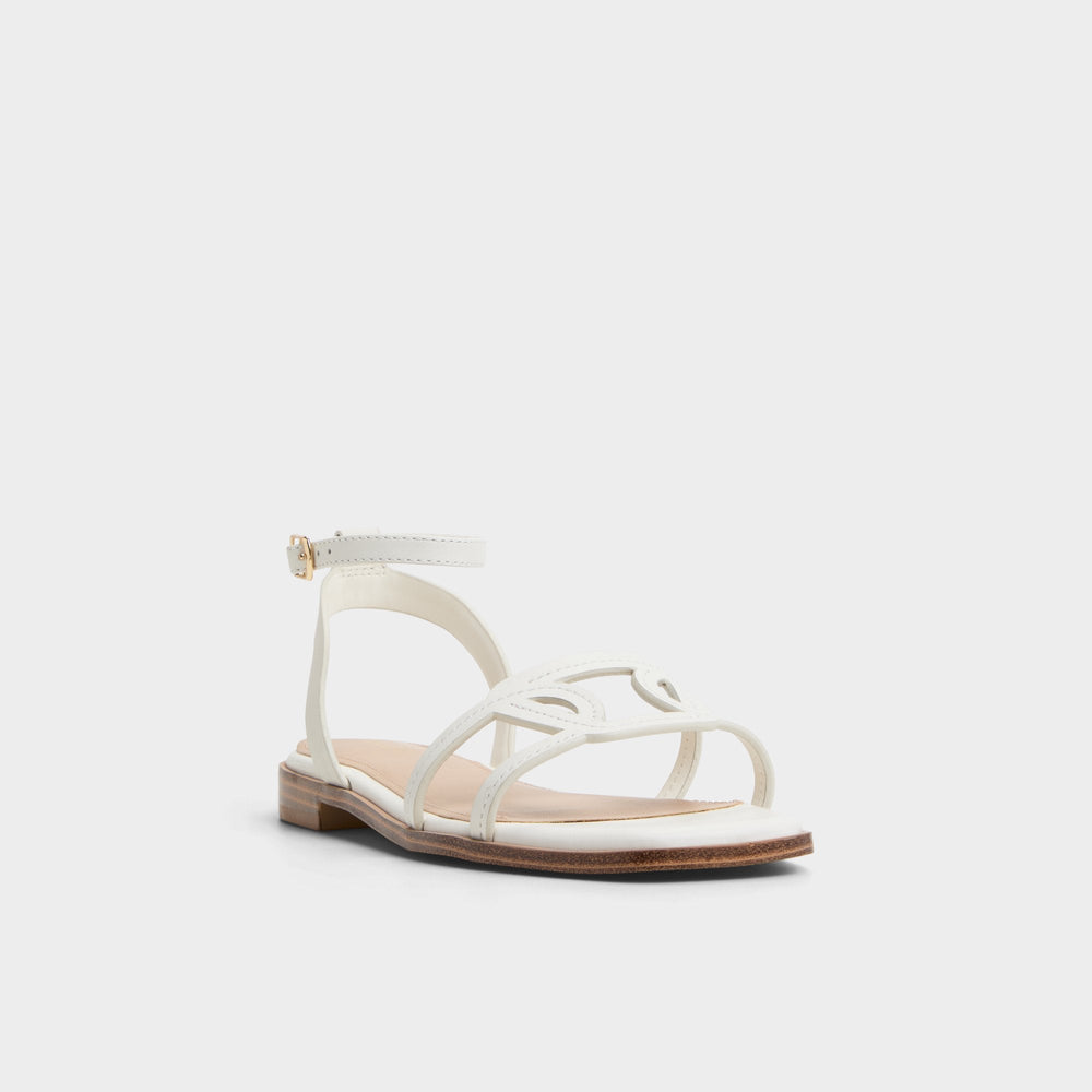 Aldo Greengrove White Women's Flats - Flat sandal