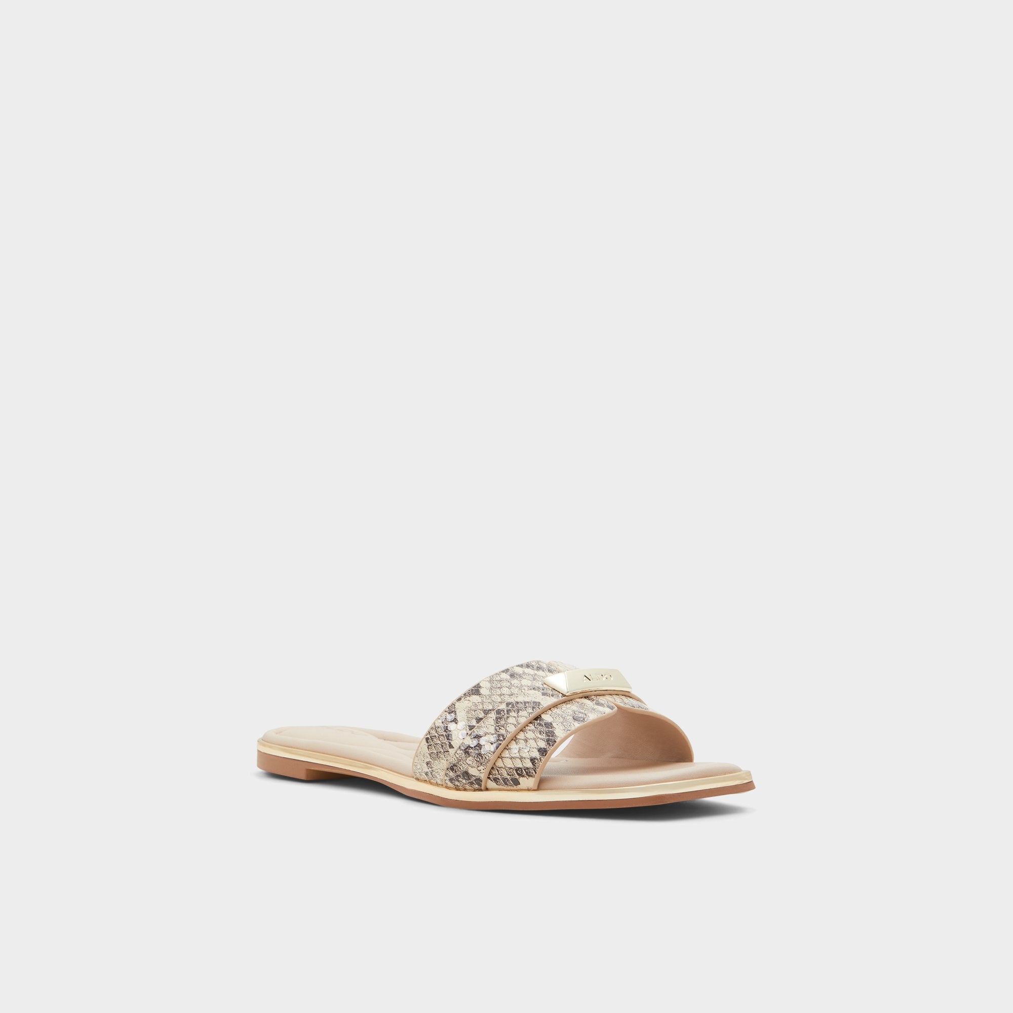 Aldo Darine Natural Women's Flats - Slide sandal