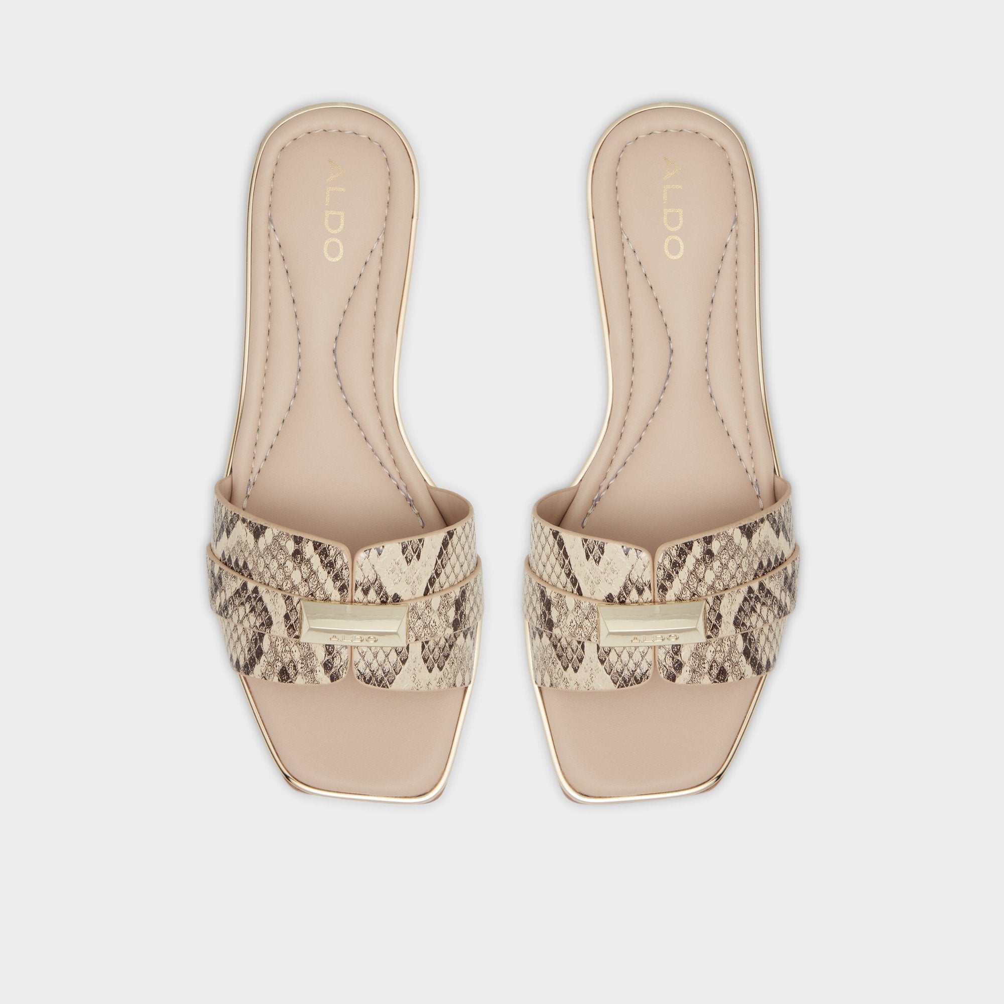 Aldo Darine Natural Women's Flats - Slide sandal