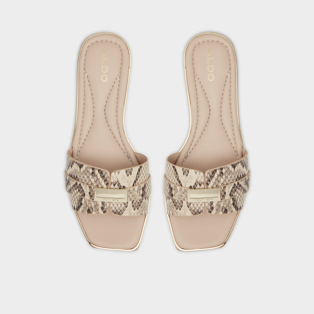 Aldo Darine Natural Women's Flats - Slide sandal