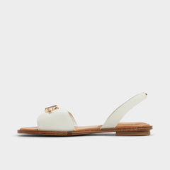 Aldo Goassi White/Bone Women's Flats - Flat sandal