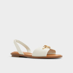 Aldo Goassi White/Bone Women's Flats - Flat sandal